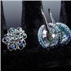 Image 8 : 3pc Swarovski Crystal Earrings, Rings, and Tack Pin