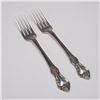 Image 1 : Pair of Oneida Sterling Silver Dinner Forks, Afterglow