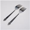 Image 2 : 2pc Oneida Sterling Silver Salad Forks, King Cedric
