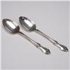 Image 1 : Pair of Oneida Sterling Silver Serving Spoons, Afterglow