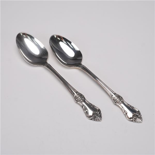 Pair of Oneida Sterling Silver Teaspoons, Afterglow