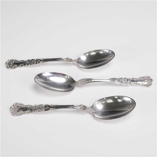 3pc Gorham Sterling Buttercup Teaspoons