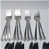 Image 3 : 48pc Oneida Heirloom Sterling Flatware Set, Damask Rose