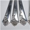 Image 6 : 48pc Oneida Heirloom Sterling Flatware Set, Damask Rose