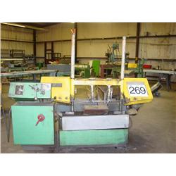 W.F. WELLS MD#9 HORIZONTAL BAND SAW STRAIGHT UP & DOWN FEED BLADE SIZE      1” X 11’ 6”