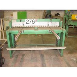 ENCO SHEET METAL SHEAR 52” W/ADJUSTABLE BACK GAUGE, 16 GAUGE MILD STEEL CAPACITY