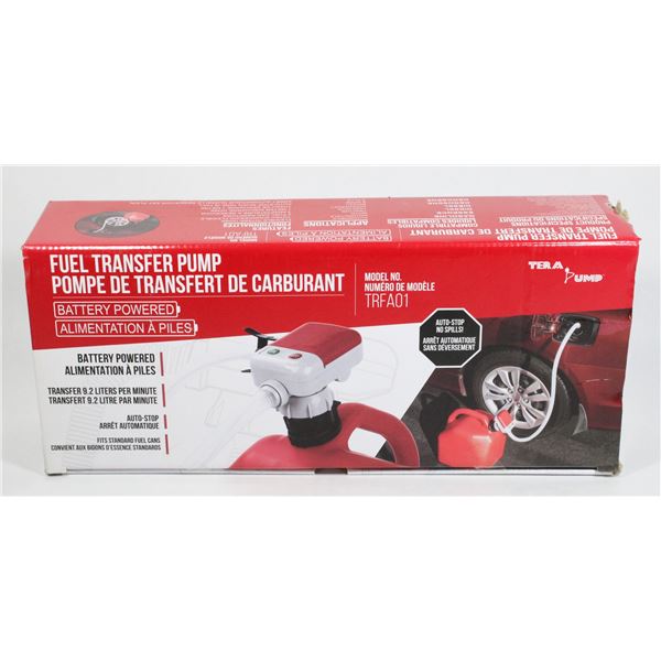 BATTERY POWERED FUEL TRANSFER PUMP NEW