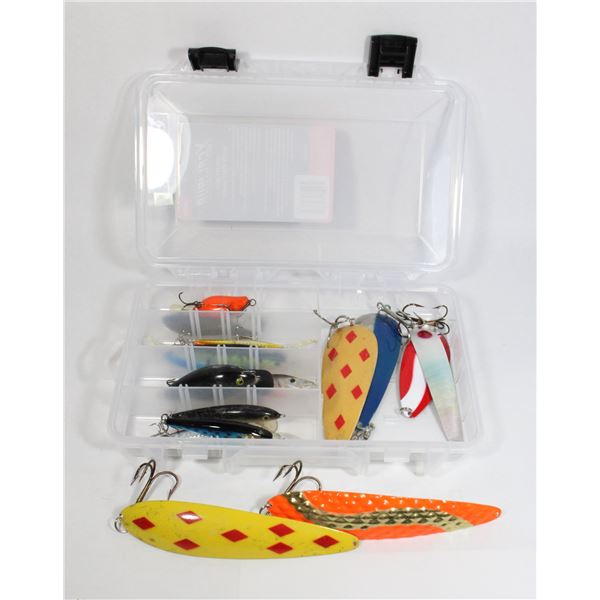 TACKLE UTILITY BOX WITH CONTENTS