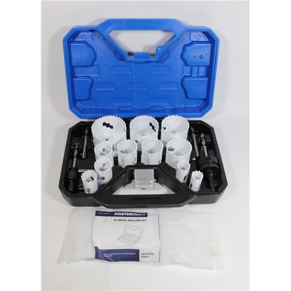MASTERCRAFT BI-METAL HOLE SAW SET NEW
