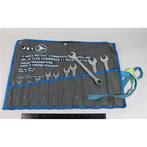 JET 11 PIECE METRIC COMBINATION WRENCH SET