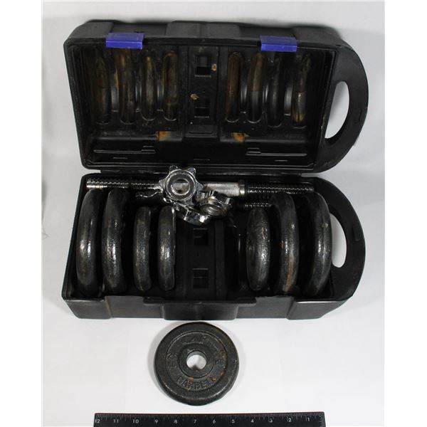 CAP BARBELL SET IN CASE