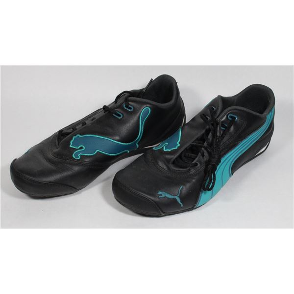 PUMA BLACK AND TURQUOISE SHOE US SIZE 8