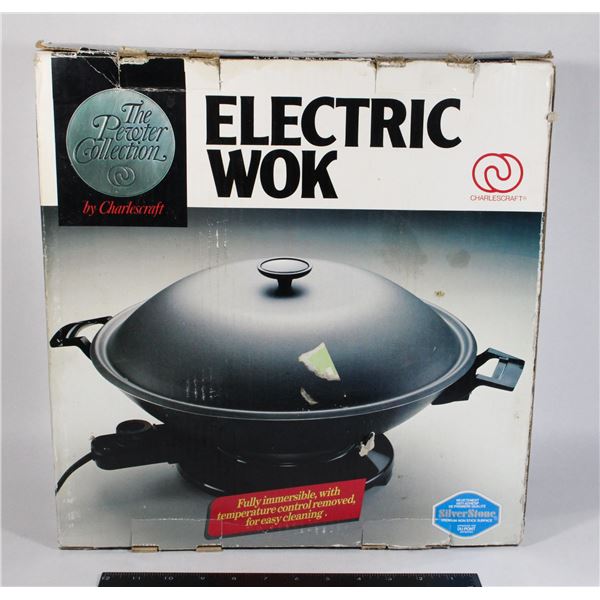THE PEWTER COLLECTION ELECTRIC WOK
