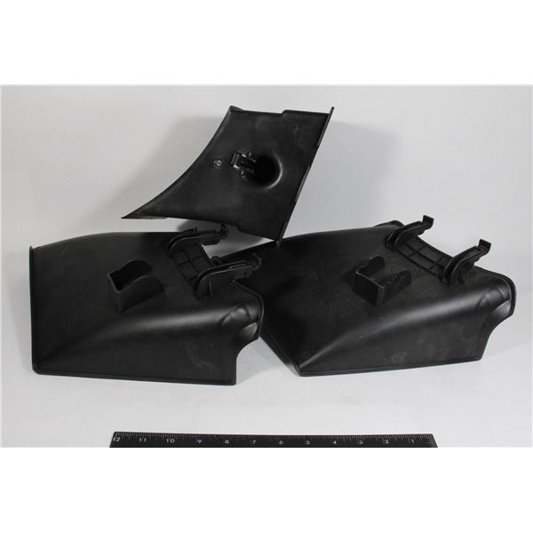 BOX OF ASSORTED LAWNMOWER ATTACHMENTS