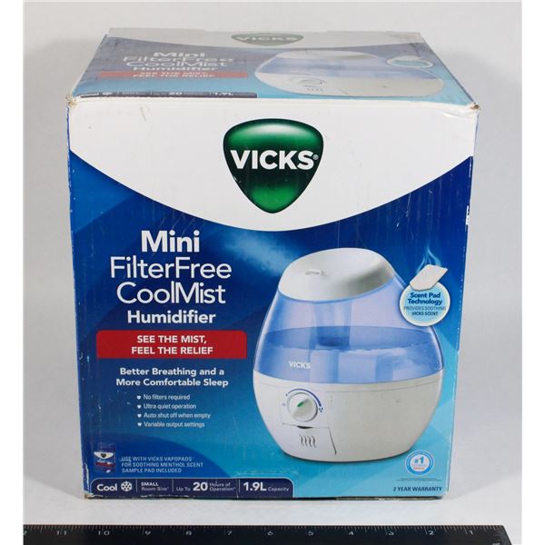 VICKS MINI FILTER FREE COOL MIST HUMIDIFIER