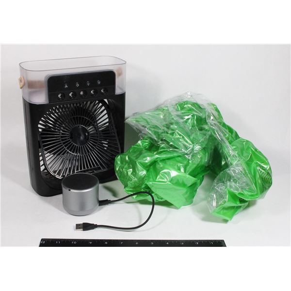 USB-C POWERED DESK FAN (NO CABLES) WITH