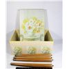 Image 1 : FLORAL STORAGE BOX WITH 4 VINTAGE COFFEE TABLE