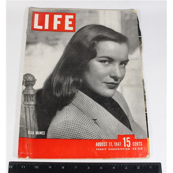 LIFE MAGAZINE AUG. 11 1947