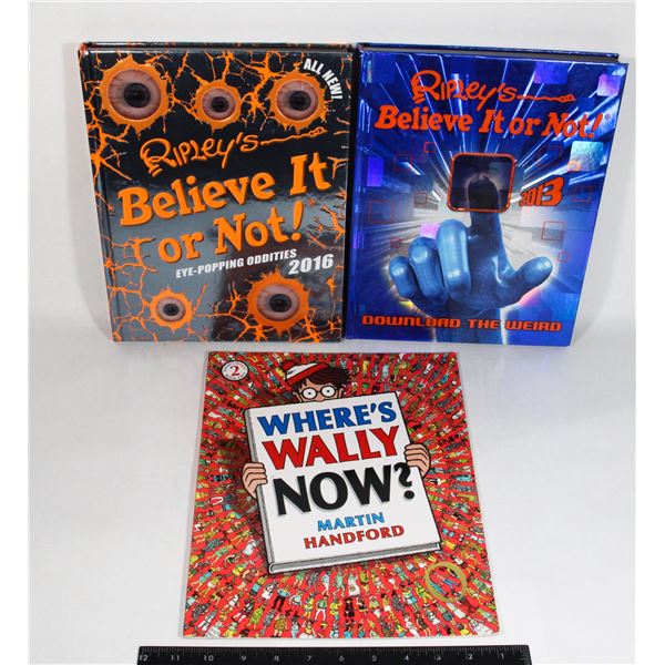 RIPLEY'S BELIEVE IT OR NOT 2016 AND 2013 HARDCOVER