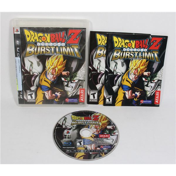 PS3 DRAGON BALL Z BURST LIMIT