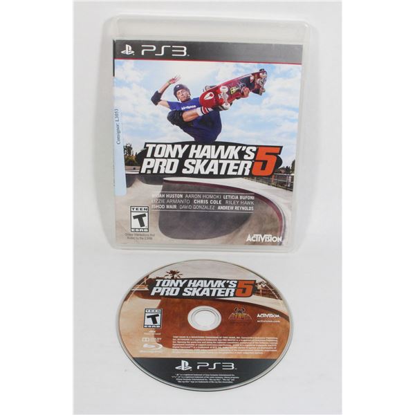 PS3 TONY HAWK'S PRO SKATER 5