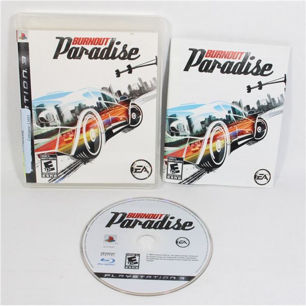 PS3 BURNOUT PARADISE