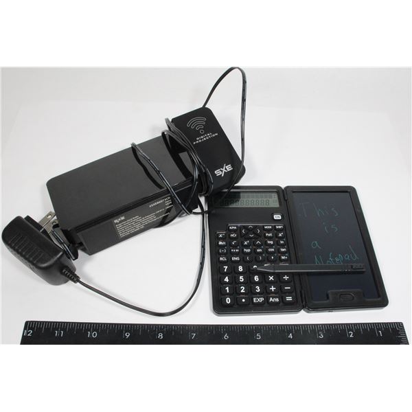 SXE PROJECTOR CLOCK AND CALCULATOR