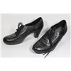 Image 1 : BLACK OXFORD STYLE LACE UPS WITH 2" HEEL SIZE 8