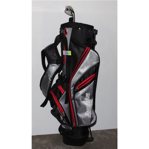 YOUTH TOUR EDGE GOLF BAG WITH ONE CLUB