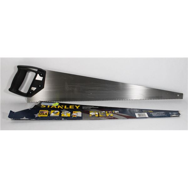 NEW 26" STANLEY HAND SAW