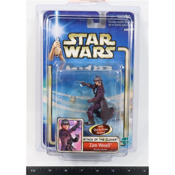 STAR WARS ZAM WESELL - BOUNTY HUNTER - ATTACK OF