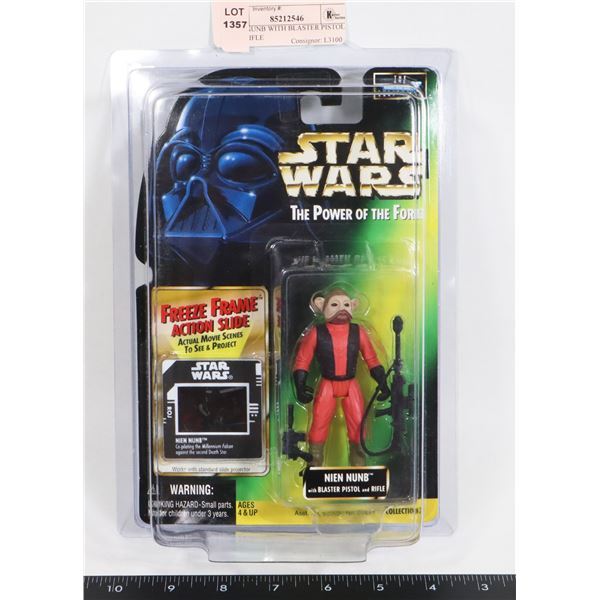 STAR WARS NIEN NUNB WITH BLASTER PISTOL AND RIFLE