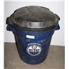 Image 1 : ROUGHNECK EDMONTON OILERS GARBAGE CAN W/ LID