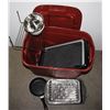 Image 1 : TOTE OF KITCHEN ITEMS INC. ELECTRIC GRILL