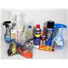 Image 1 : LOT OF MISC. CLEANERS, OILS, AND OTHER ITEMS