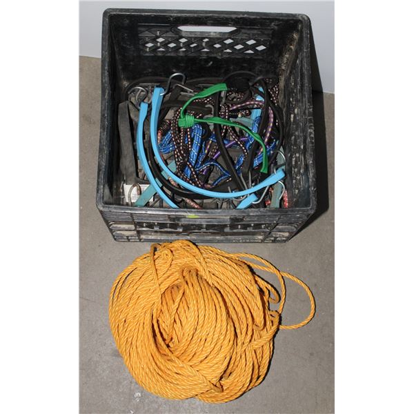 CRATE OF BUNGEE CORDS