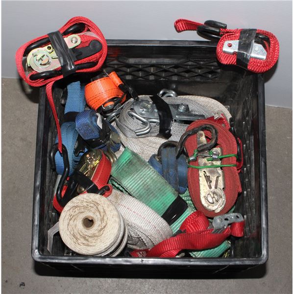 CRATE OF STRAPS