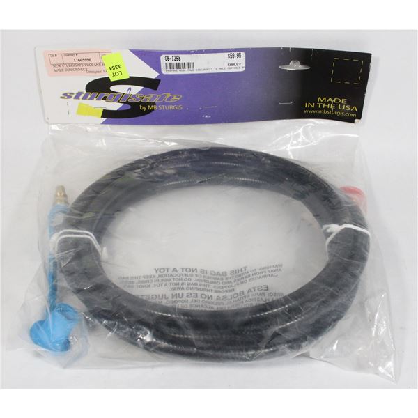 NEW STURGISAFE PROPANE HOSE MALE DISCONNECT
