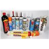 Image 1 : LOT OF GARAGE/ OUTDOOR ITEMS SUCH AS SILICONE