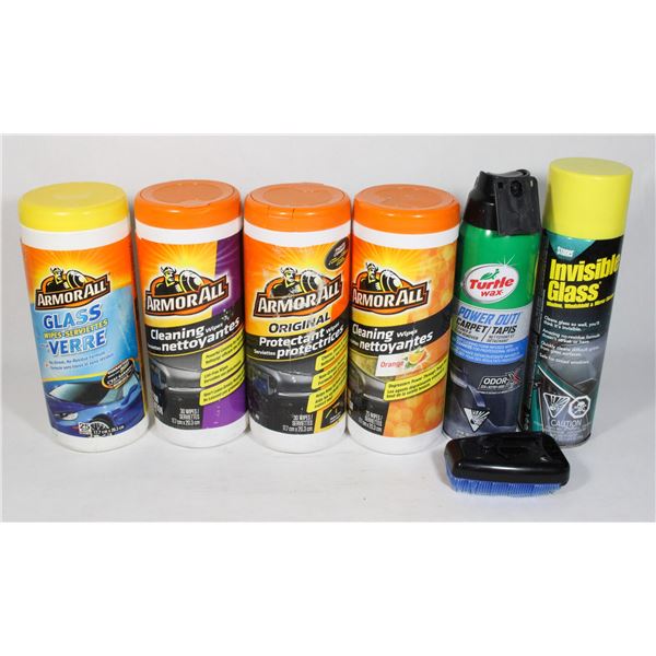 LOT OF VEHICLE DETAILING CLEANERS