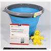 Image 1 : COLLAPSIBLE SILICONE BUCKET SOLD WITH CELL PHONE
