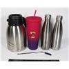 Image 1 : LOT OF TRAVEL CUPS AND COFFEE CARAFE