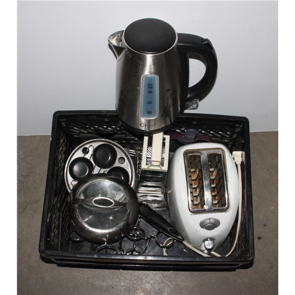 LOT OF MISC. USED KITCHEN ITEMS/SMALL APPLIANCES