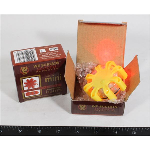 2 MINI LED MAGNETIC WARNING LIGHTS