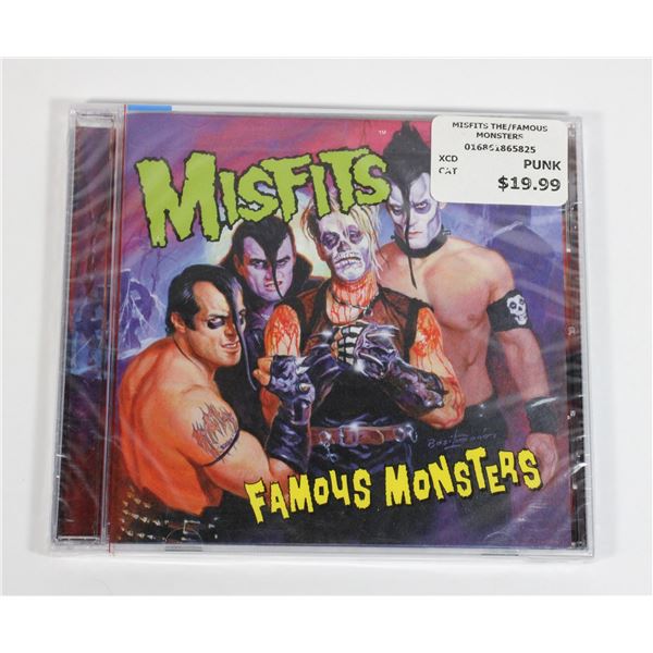 NEW SEALED MISFITS FAMOUS MONSTERS CD