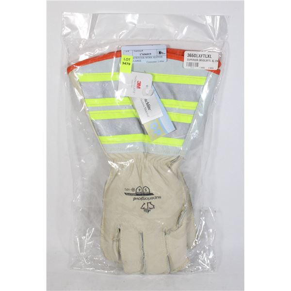NEW 3M WINTER WORK GLOVES SIZE X-LARGE
