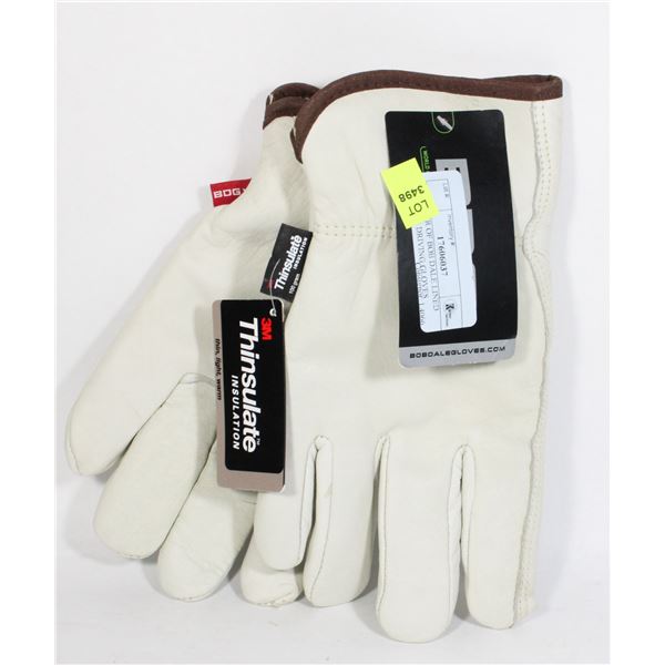 NEW PAIR OF BOB DALE LINED LEATHER DRIVING GLOVES