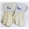 Image 1 : TWO GENTLY USED PAIRS OF LEATHER WORK MITS