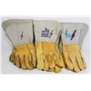Image 1 : THREE GENTLY USED PAIRS OF WELDING GLOVES