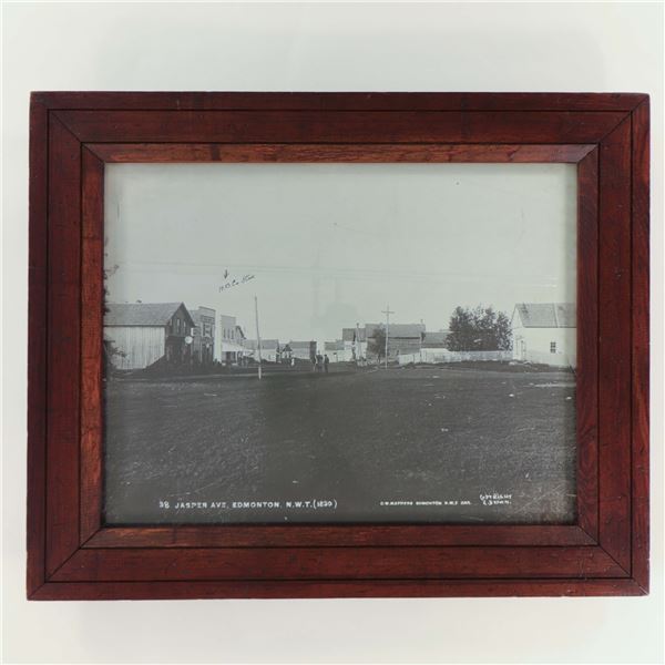 Jasper Ave., Edmonton, N.W.T. (1899) — photograph by C.W. Mathers; later copyright E. Brown